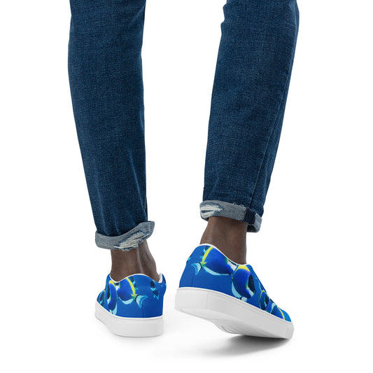 Blue Tang Fish Men’s slip-on canvas shoes